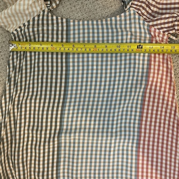 Rachel Pally Sibil Rainbow Gingham Midi Dress Size XS - Picture 6 of 8